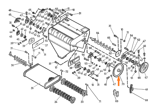 Звездочка Н 022.020-18 (Z=71, t=15,875): купить в Самаре