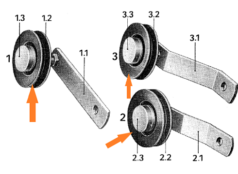 Ролик натяжной внутренний с валом К 531\ К527\ К547 : купить в Самаре