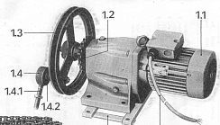Мотор-редуктор со шкивом и звездочкой К 547 / К527 (Bonfiglioli): купить в Самаре