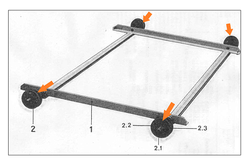 Ролик опорный К-527 (8 шт), К-547 (12 шт. =4 длин.+8 корот.): купить в Самаре
