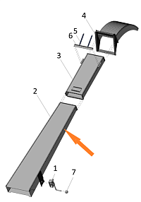 Лоток А-100-07.04.01.00 (Труба А-100): купить в Самаре
