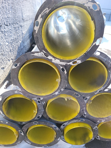 Зернопровод Ф=200 (длина 2м, толщина 2мм) с футеровкой полиуретан 3мм: купить в Самаре