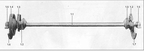 Вал привода решетного стана К-547, К-527 (в сборе): купить в Самаре