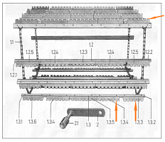 Щетка очистки верх. решета К-527 селикон (к-т 65шт) идет на верхнии стан: купить в Самаре