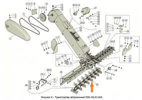 Цепь скребковая МЗС-90.03.600 (L=3,648 м, 16 скр.): купить в Самаре Цепь скребковая МЗС-90.03.600 (L=3,648 м, 16 скр.): купить в Самаре