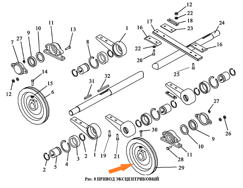 Шкив ЗВТ 86.102 (3-х руч. D=260) стар.: купить в Самаре