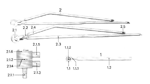 Тяга привода щеточной спаренная К-547: купить в Самаре