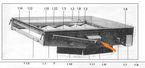 Кронштейн (ухо) верхнего решетного стана К 527: купить в Самаре