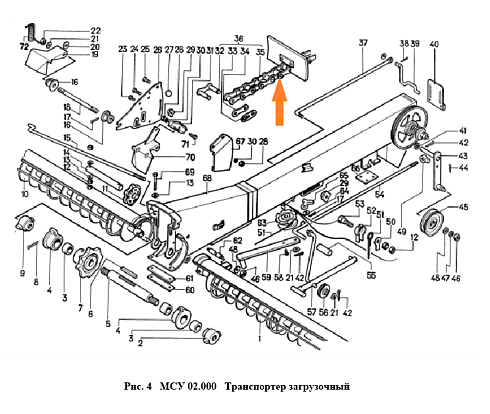 Транспортер цепной МСУ 02.020 (120*71 L= 8664 мм): купить в Самаре