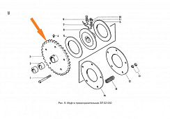 Звездочка ЗП 02.210/02.140 z=36, t=25.4: купить в Самаре