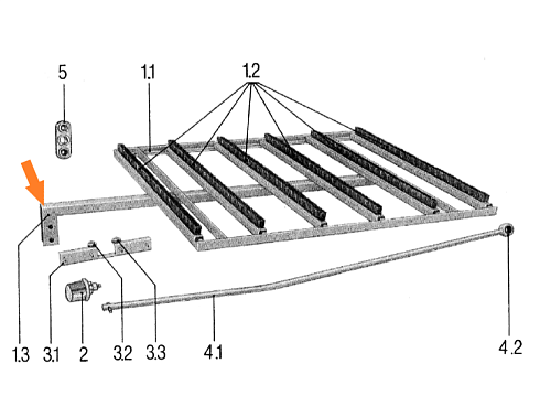 Направляющая рамки для щеток К 531: купить в Самаре