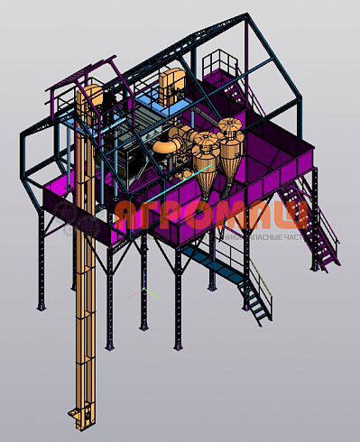 Металлоконструкция: Трехбункерный Т-образный: купить в Самаре