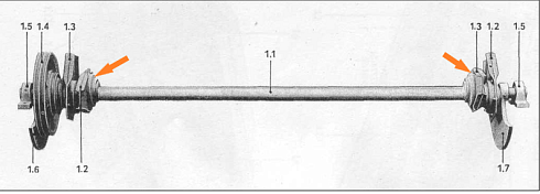 Подшипниковый узел главного вала с эксцентриком К-527,К547: купить в Самаре