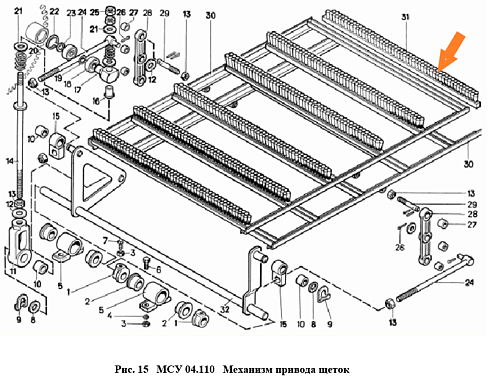 Щетка 2Г-0.40-25-30-950 (СМ-4): купить в Самаре