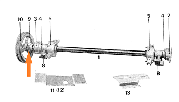 Шкив привода реш. Стана малый ф=100 ф=45: купить в Самаре