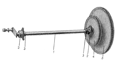 Вал привода щеточной тележки (Голый)  К 531 (без корпусов): купить в Самаре