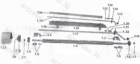 Вал ворошильный (питающий) К 531: купить в Самаре