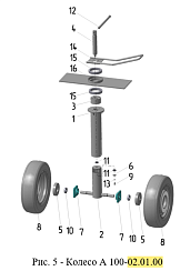 Колесо А 100-02.01.00 (без колес и ручки): купить в Самаре