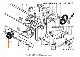 Ролик опорный триерного цилиндра БМ 09.001 П: купить в Самаре
