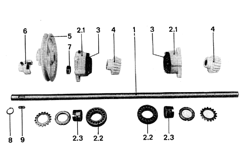 Вал привода триерного барабана К 531: купить в Самаре