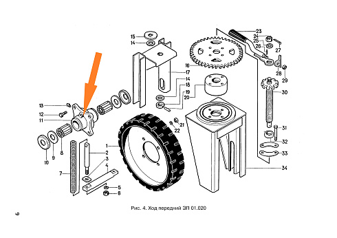 Ступица ЗПТ 1007 (ход передний): купить в Самаре