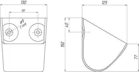 Ковш норийный полимерный МАСТУ 010: купить в Самаре